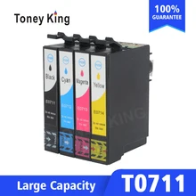 Картриджи чернильные T0715 для Epson T0711 T0712 T0713 T0714 4 цвета простые в