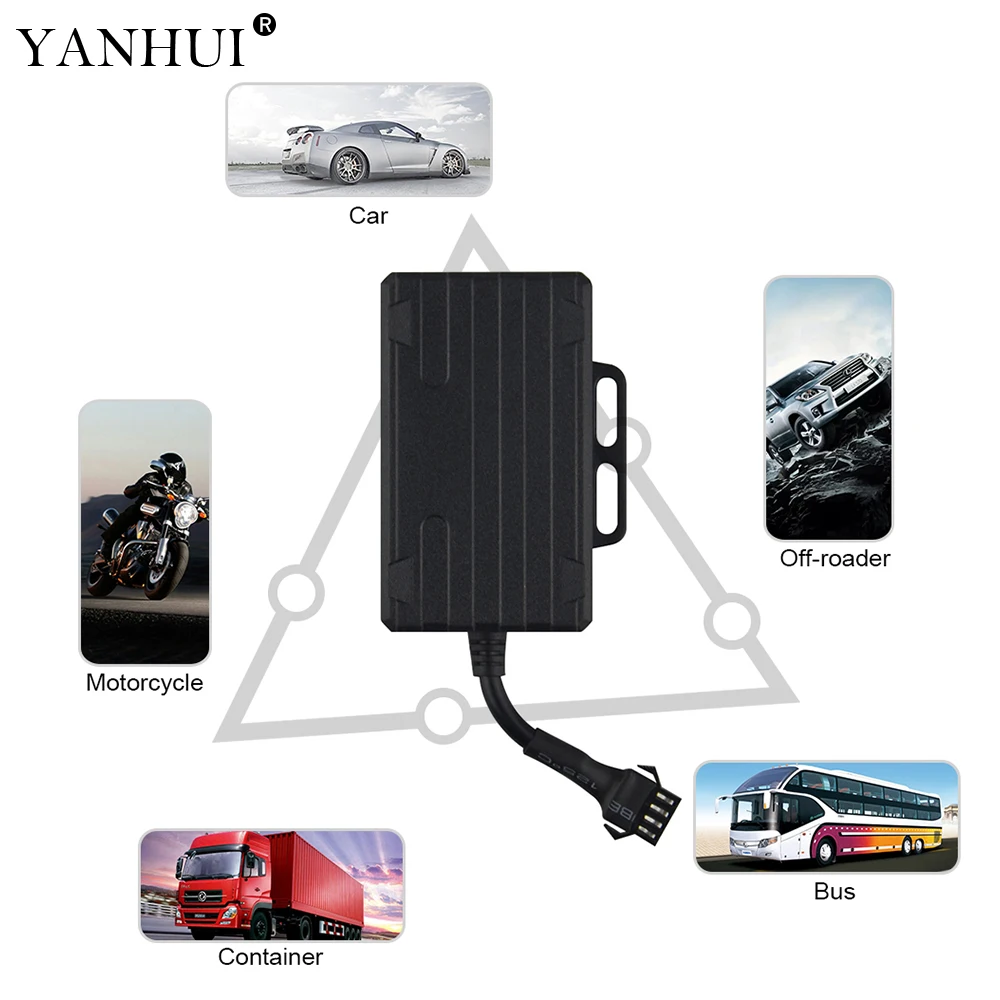 Waterproof smart GPS Cars Tracker Vehicles Locator LK210 GSM four frequency Real-time tracking ACC the ignition signal detection |