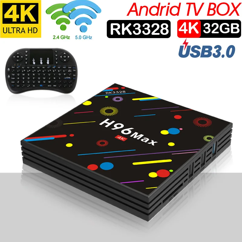 Android 7.1 TV BOX H96 MAX Plus 4GB/32GB 4GB/64GB Smart TVBox RK3328 2.4G/5Ghz Wifi 4K H.265 Media Player Set top box