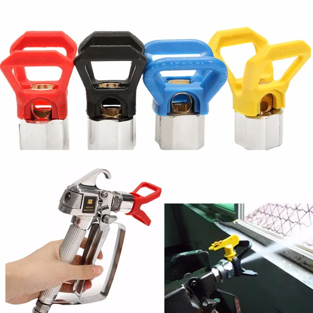 5pcs Airless Paint Contractor Flat Tip Spray Tip Guard nozzles  for Airless Spray Gun And Paint Sprayer