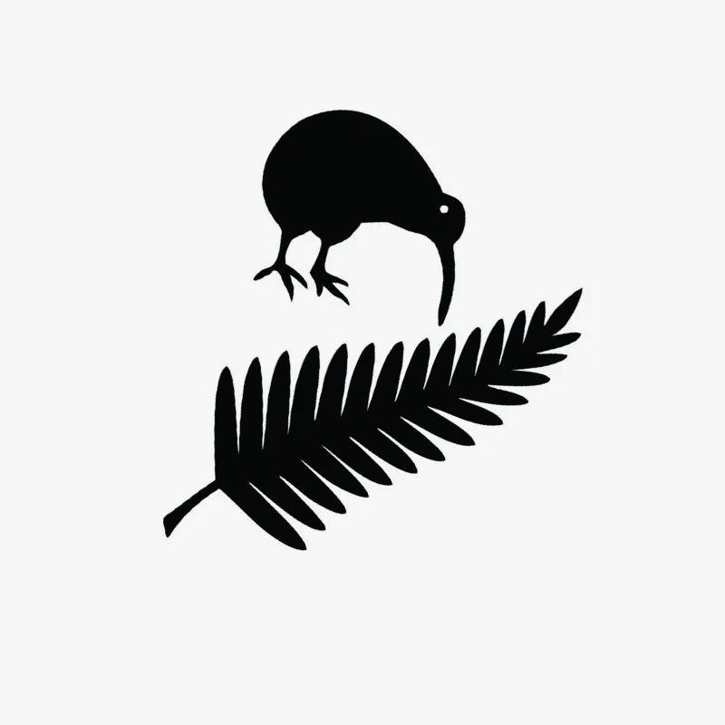11 4*15 см Kiwi птица и новозеландский папоротник виниловые автомобильные наклейки