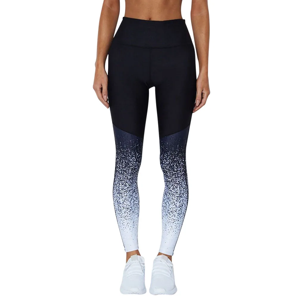 Женские топы для бега с высокой талией+ штаны, эластичные леггинсы для фитнеса, жилет с принтом, набор для спортивных тренировок, дышащие штаны