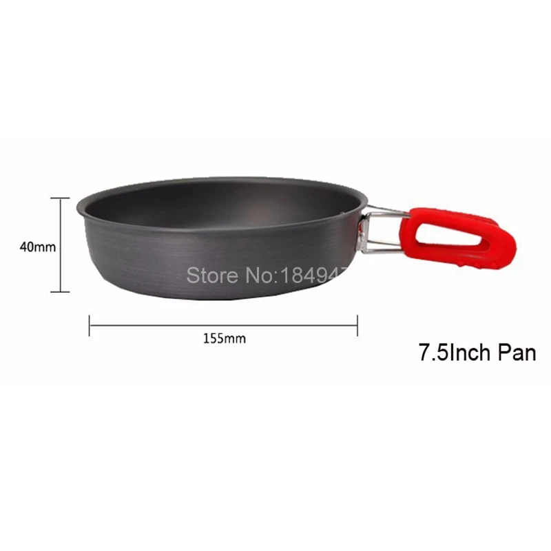 Alocs moderna 7 unids acampar al aire libre cocina Utensilios de cocina backpacking cocina picnic spon ollas sartén hervidor conjunto cw-c06s