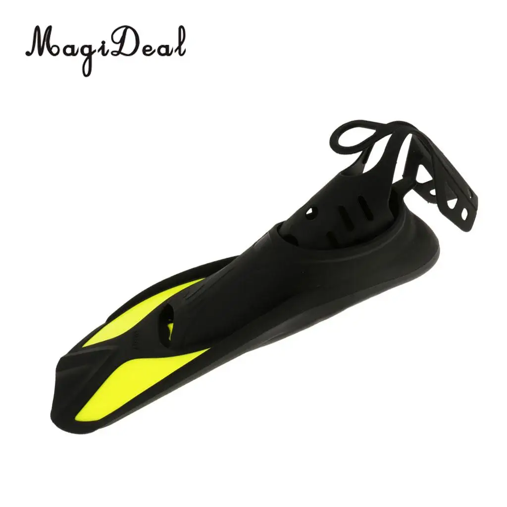 MagiDeal Universal Full Foot Short Fins Scuba Diving Swim Training Flippers Kid Adult Swimming Fins Snorkeling Water Fin 6 Sizes