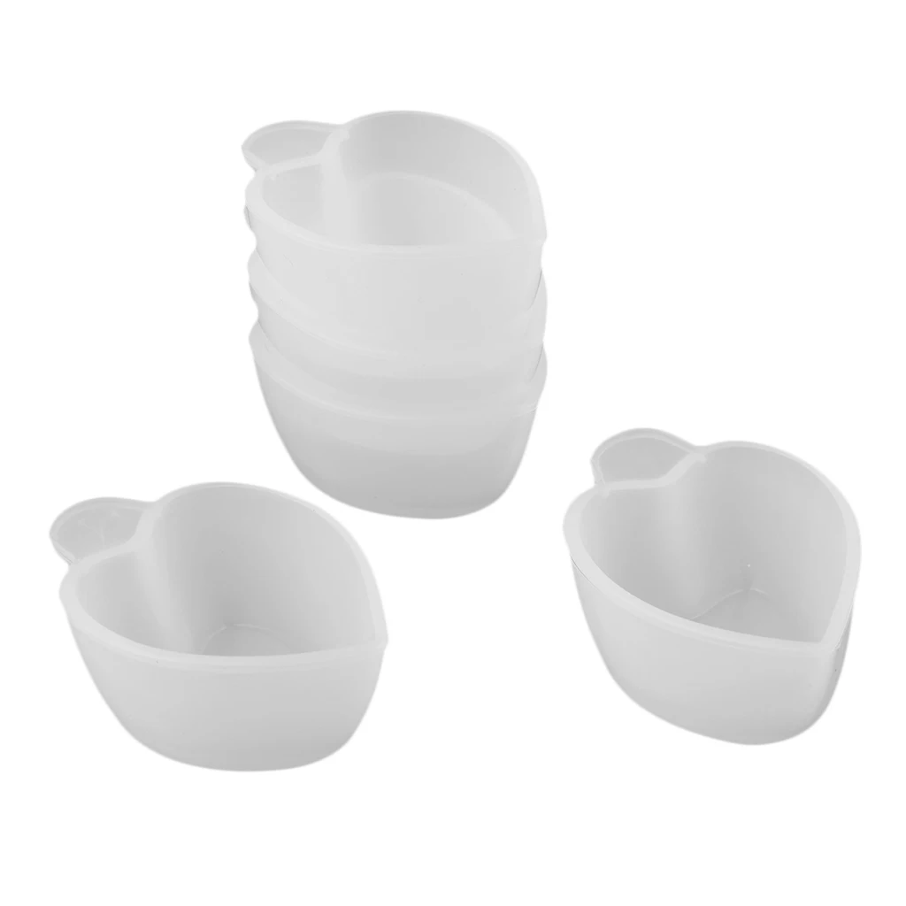 5 Pack Silicone Mold Cup Reusable Epoxy Resin Mixing Cups Dispenser DIY Jewelry Making Resin Glue Tools