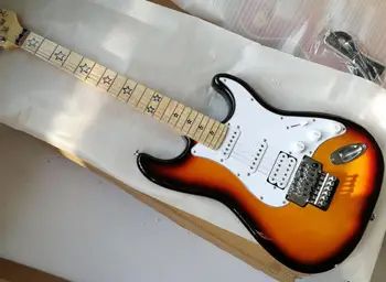 

Multicolored tremolo guitar, maple fingerboard, white shield, HSS pickup, can be customized as required, free delivery