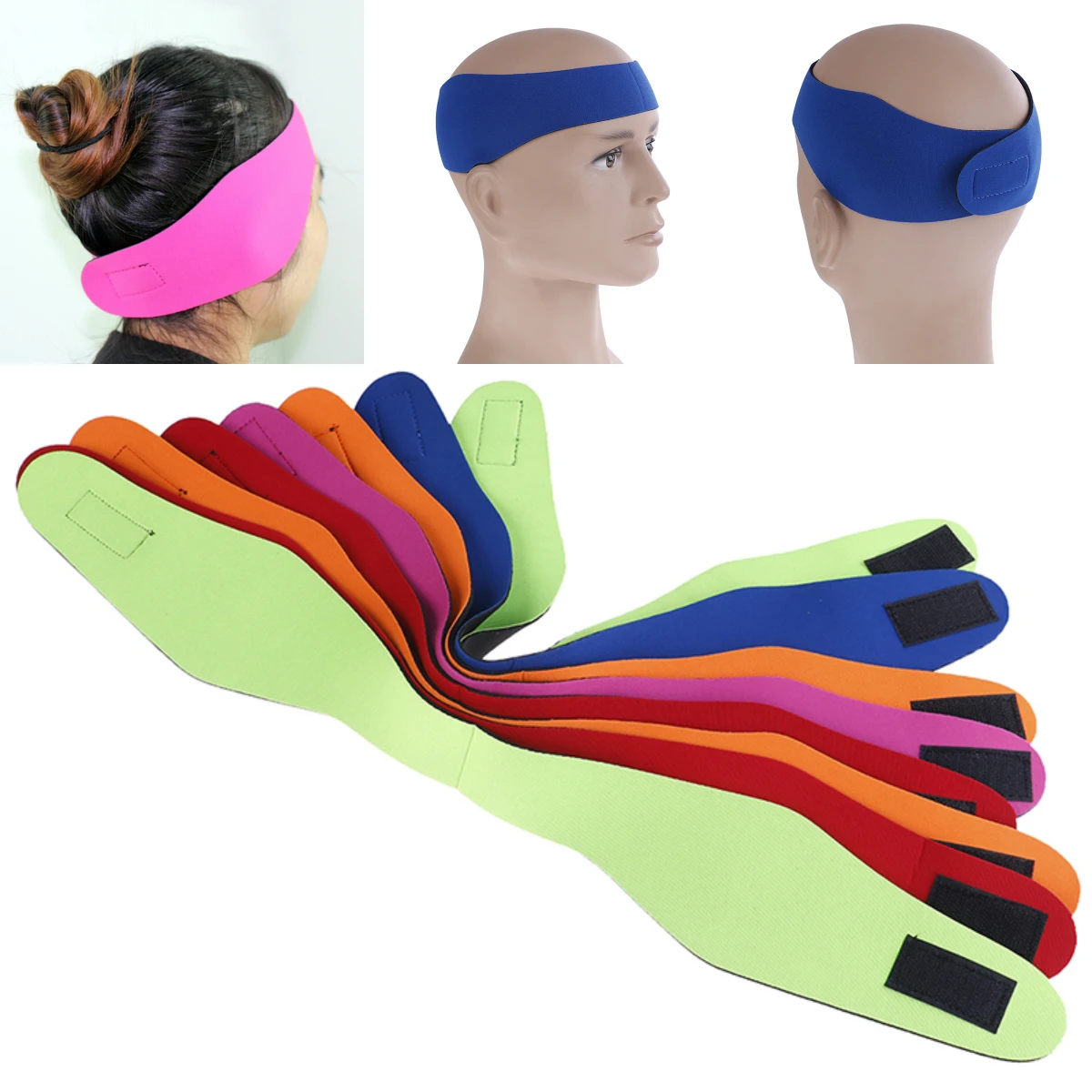 Unisex Adult Kids Swimming Bathing Waterproof Ear Band Hair Headband Protector Watersport Neoprene Headband