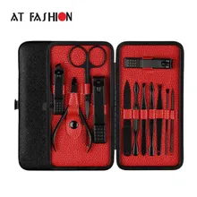 12 шт./компл. профессиональные маникюрные ножницы набор маникюр педикюр палец плоскогубцы ногтей Красота инструменты ножницы пинцет резак комплект