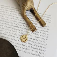 WTLTC минималистичное маленькое молотое колье с монетой для женщин Персонализированные дисковые чокер 925 серебро Чокеры ожерелье s ювелирные изделия