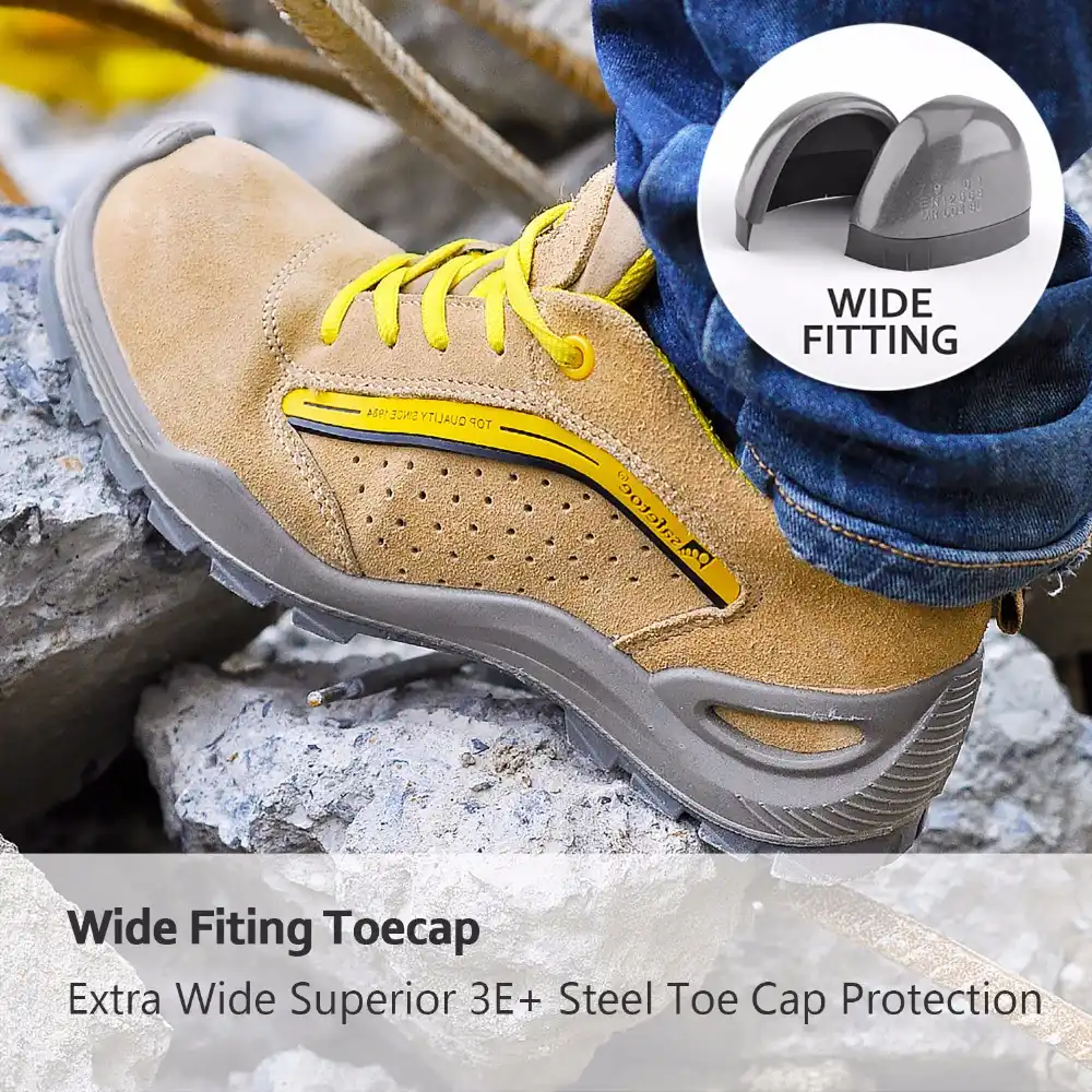 wide toe safety shoes