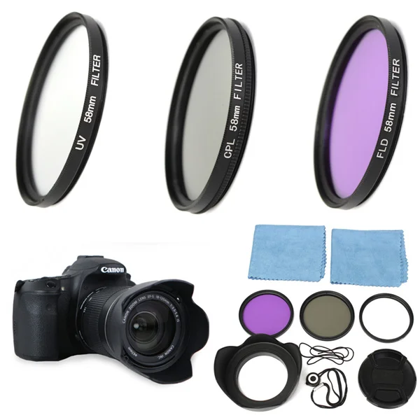 Special Offers 58mm UV FLD CPL Circular Polarizing Filter Kit Set + Lens Hood For Canon EOS 1200D 750D Rebel T4i T3i for T3 T2i T1i XT XS XSi Special Offers 58mm UV FLD CPL Circular Polarizing Filter Kit Set + Lens Hood For Canon EOS 1200D 750D Rebel T4i T3i for T3 T2i T1i XT XS XSi