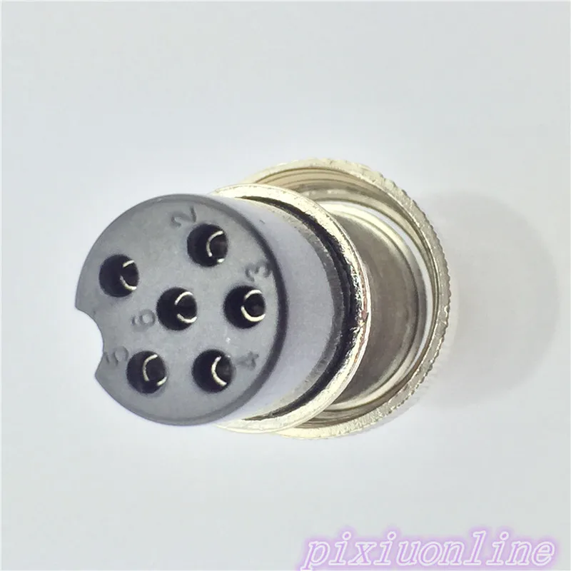 

1pcs GX16 6 Pin Female Diameter 16mm L84Y Wire Panel Connector Circular Aviation Plug High Quality On Sale