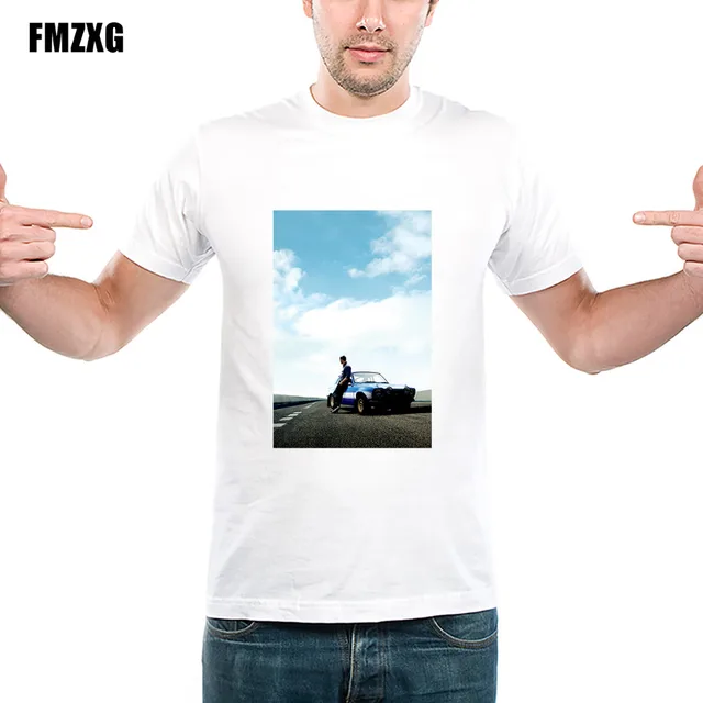 Men Cool Custom Design Fast Furious T Shirt Paul Walker Shirts Vin Men Cool Custom Design Fast Furious T Shirt Paul Walker Shirts Vin Sel For Boy Novelty S Round Neck Top Tees 86