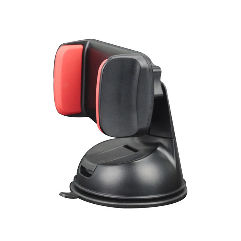 360 градусов Универсальный автомобильный держатель на лобовое стекло присоска gps подставка-держатель для сотового телефона кронштейн смартфон Телефон Стенд Автомобильный держатель - Цвет: Black  Red