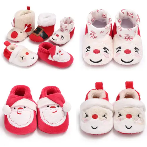 baby christmas slippers