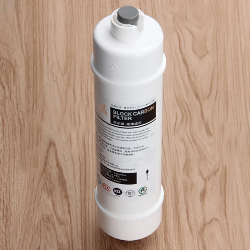10 Inch SOOEL FOF Quick Connect  INLINE COCONUT Activated Carbon Composite Scale Inhibitor WATER FILTER Cartridge With 2 fitting (4)