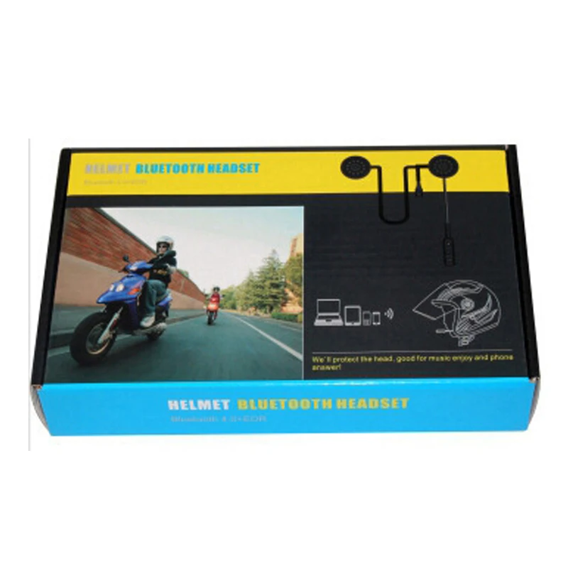 V4.1+EDR Motorcycle Helmet Headset Bluetooth Motorbike Handsfree Headset Headphone For MP3 Music GPS Car Styling