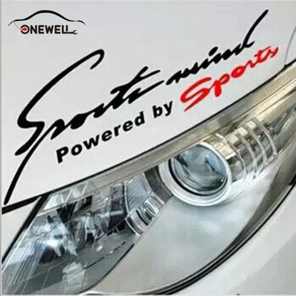 

ONEWELL Car Sticker Racing Pattern Car styling Glue Sticker Sport Design For Motorcycle Auto Waterproof Reflective Decal vl