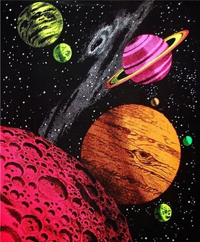 

Custom Poster Nice Bedroom Decor Fashion Wall Sticker Well Design The outer space Galaxy Wallpaper #0474