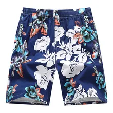 Мужские летние быстросохнущие свободные пляжные спортивные шорты с принтом, трусы, мужские плавательные трусы, пляжные шорты для плавания