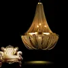 Post modern creative LOFT tassel chain living room chandelier restaurant bedroom lamp duplex house villa Lamps lighting ► Photo 1/6