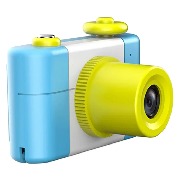 Мультяшная цифровая маленькая зеркальная камера игрушка подарок для детей игрушечные камеры с наклейками развлекательная камера игрушки подарки на день рождения и Рождество - Цвет: Butterfly Blue