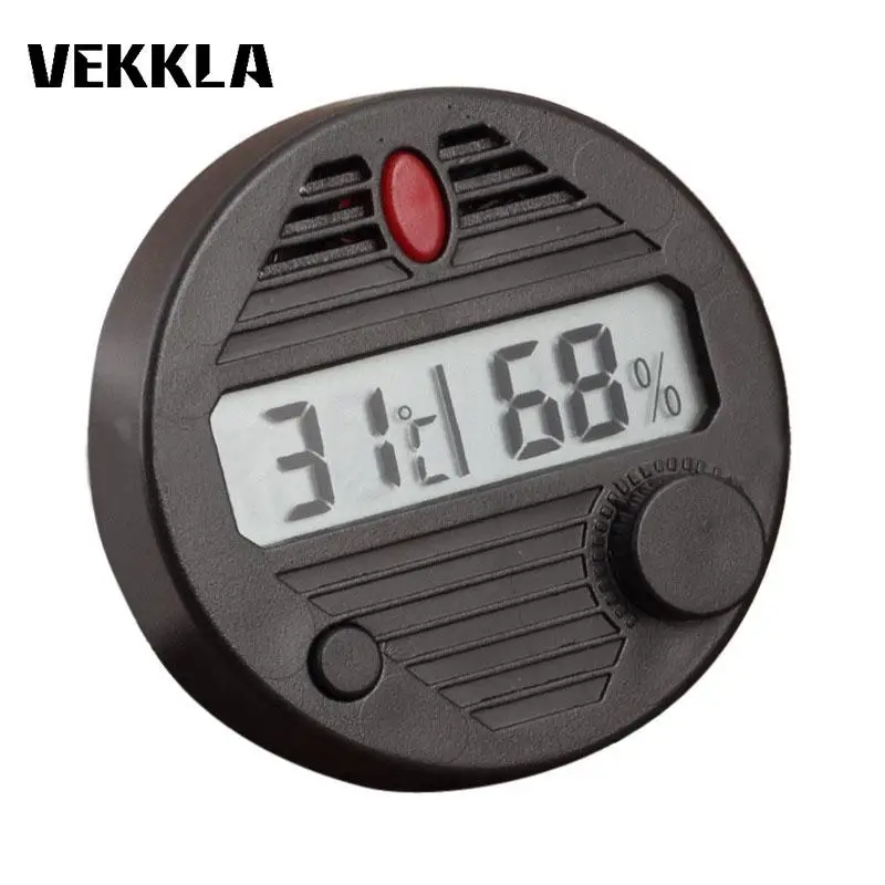 

VEKKLA Digital Hygrometer Round Humidor Dedicated Digital Hygrometer Accurate Practical Gadgets Weather Station Indoor Outdoor
