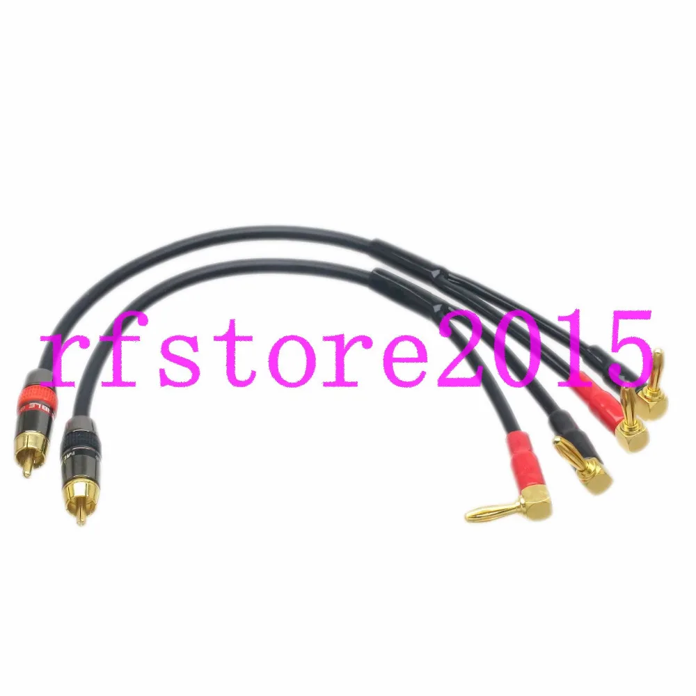 Buy RCA Plug to banana right angle Audio Amplifier