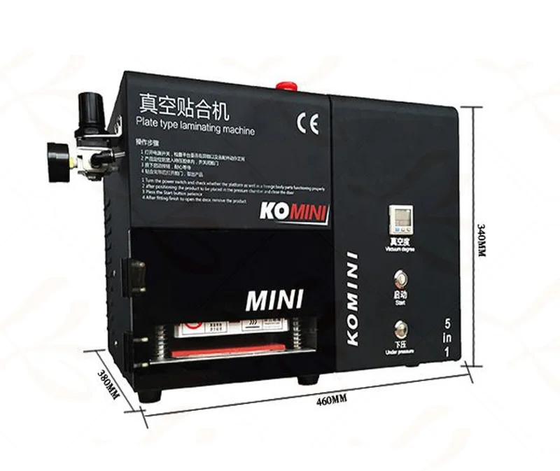 

NEW Vacuum OCA Laminator 889 KO-Mini 7 inch Built-in Bubble Remover non pump non air compressor to Russia free tax