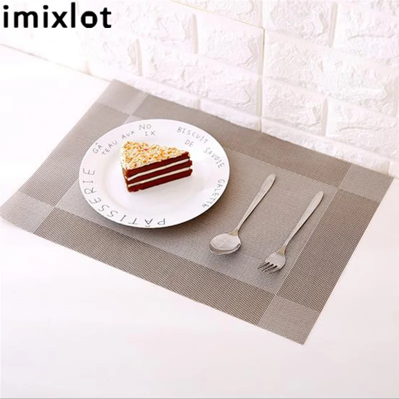 

Imixlot Available PVC Heat Insulation Dining Table Mat Placemat Washed Disc Bowl Coasters Waterproof Cloth Slip-resistant Pad