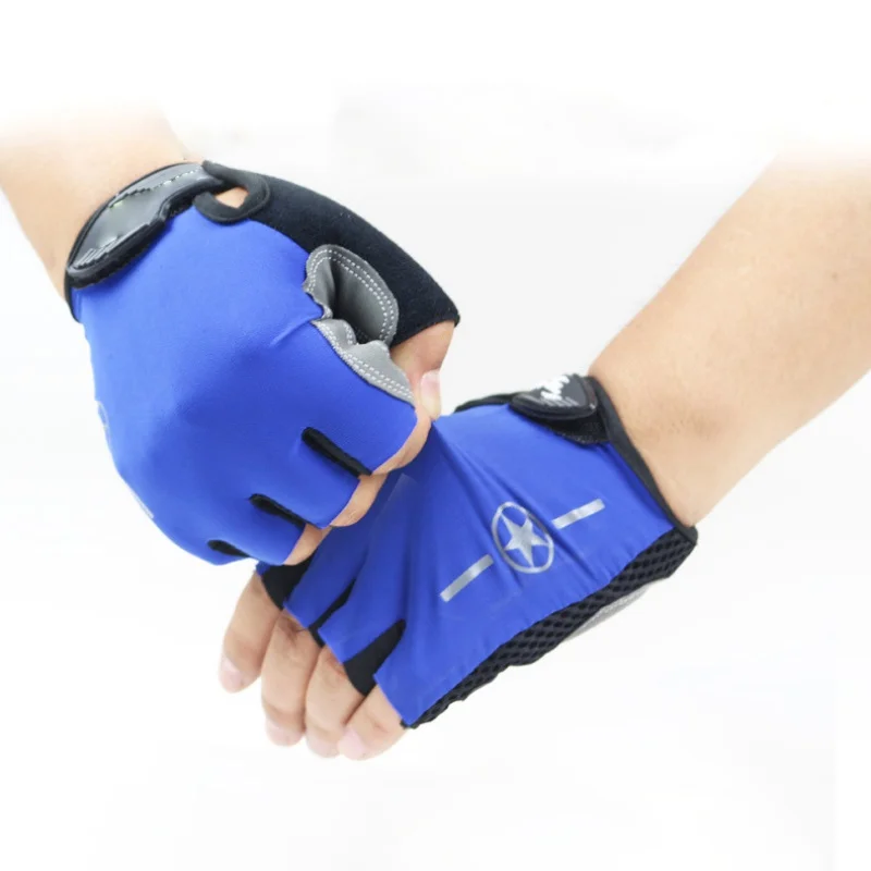 

Men Women Half Finger Cycling Golves Outdoor Sports Riding Fitness Non-slip Fingerless Protective Sunscreen Gloves Useful