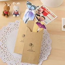 4 шт./партия, винтажная Милая бабочка, крафт-пакет Bookmarks для книг, маркеры, держатель, школьные закладки, канцелярские принадлежности, подарок E2020