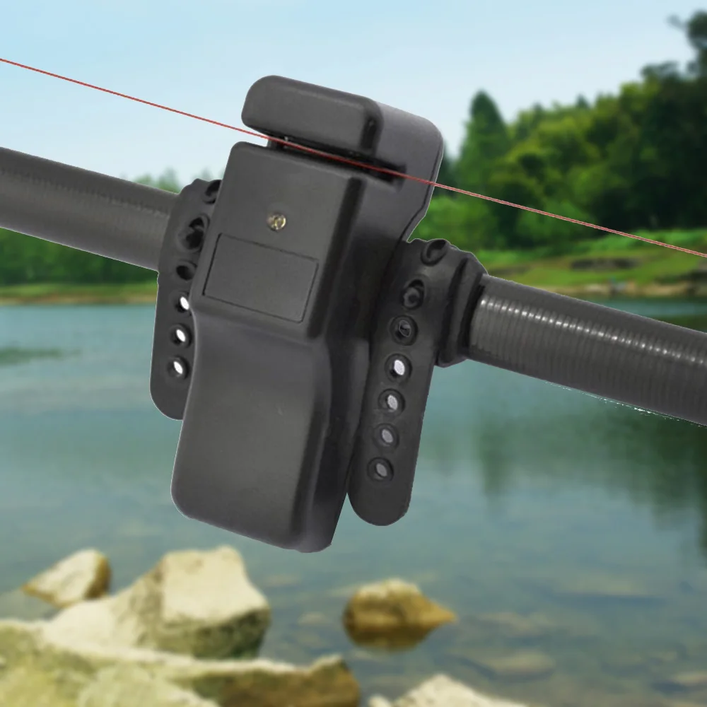 

Fishing Electronic LED Light Digitial Fish Bite Sound Alarm Bell Clip On Fishing Rod Black Tackle Fish Finder