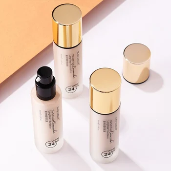

MEIXIER Brand Gold plating Glow Liquid Foundation Lasting Cottect Shui run Oil control Unicorn nude look BB Cream Beauty makeup