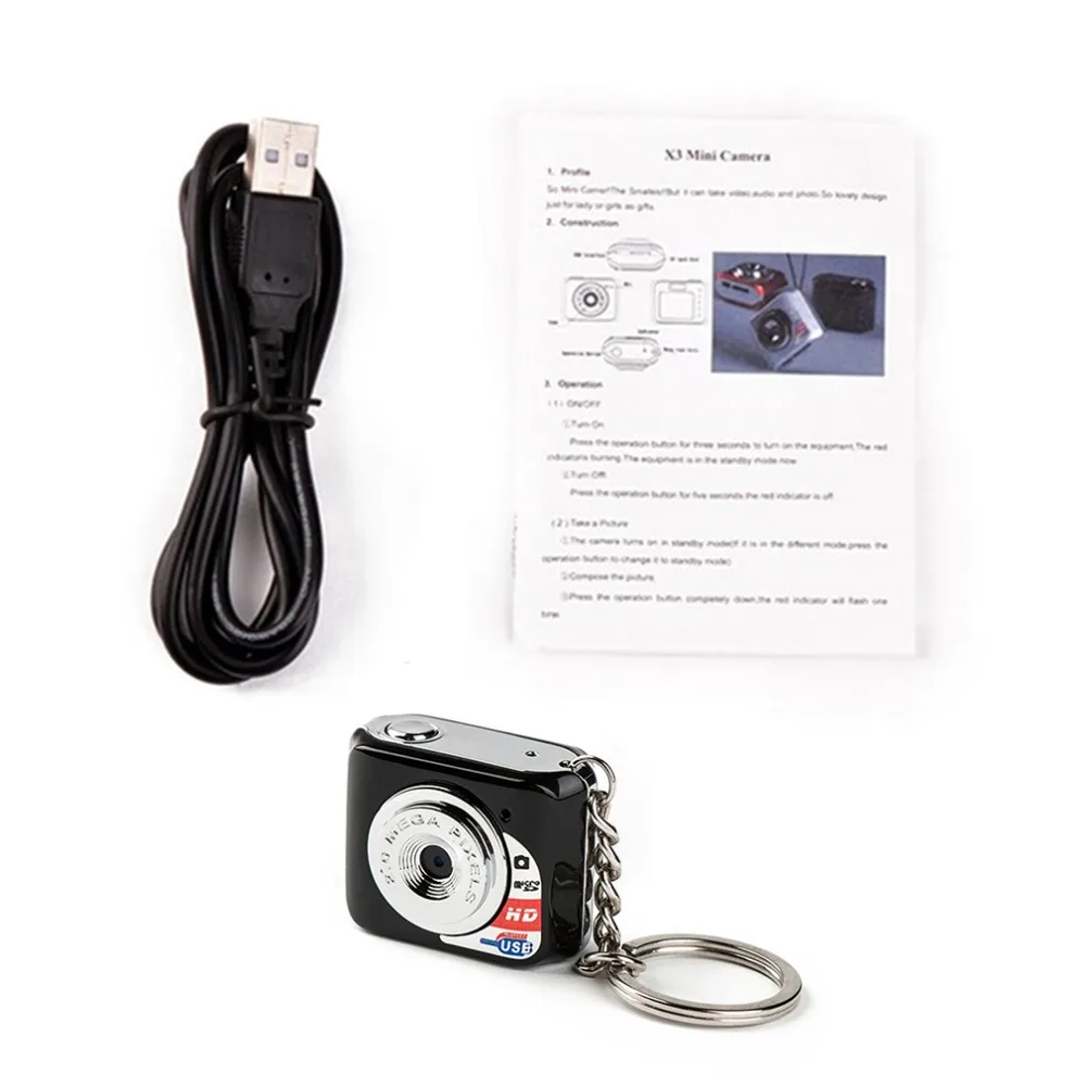 Portable HD 1280*720 Mini Camera X3 Multifunctional Removable Disc Pc Camera