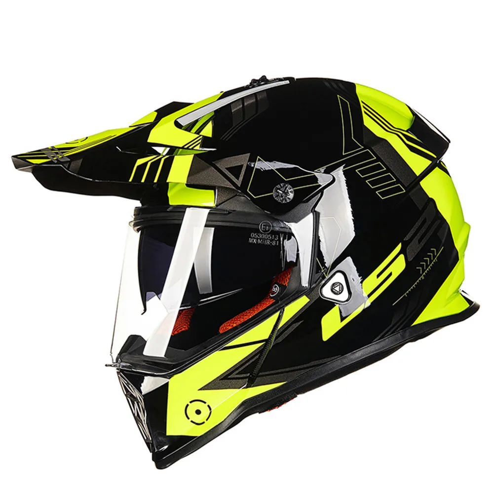 LS2 MX436 PIONEER двойной спортивный мотоциклетный шлем мотокросса бездорожья 0613 ATV Casque