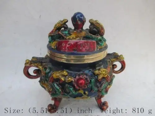 

The tripod dragon in ancient China. The lion incense burner