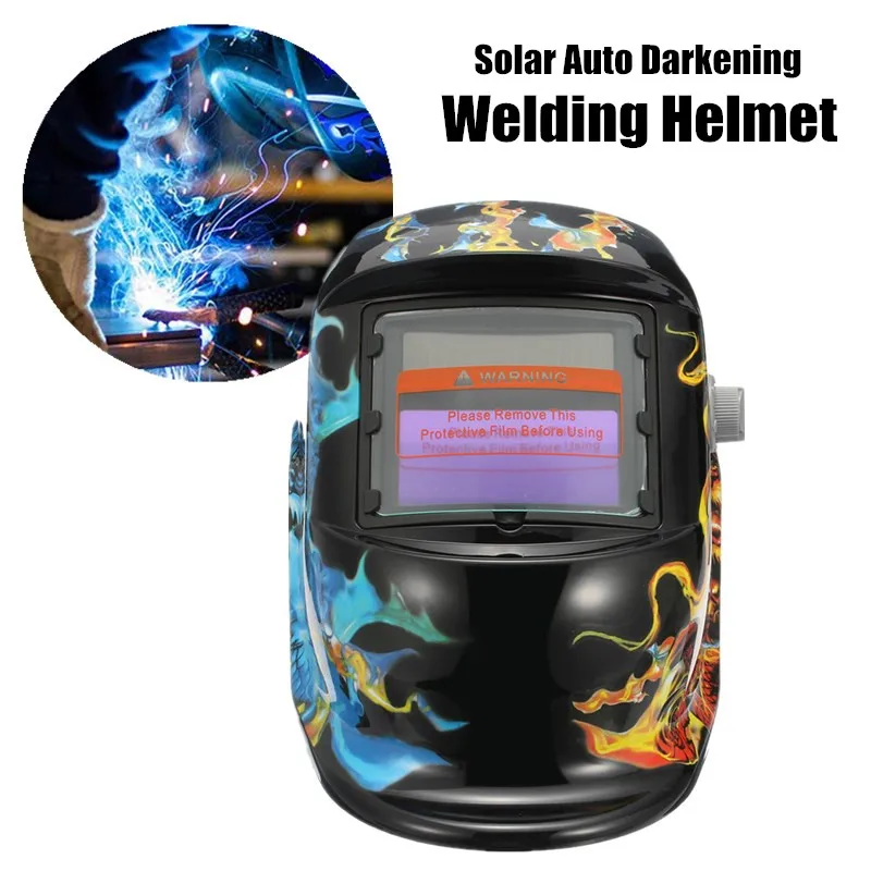 

Solar Auto Darkening Welding Welders Helmet Tig Mask Grinding Welders Masks Darkness Shade Control Electric Welding Helmet Mask