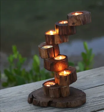 Compra candelabros de madera online al por mayor de china ...