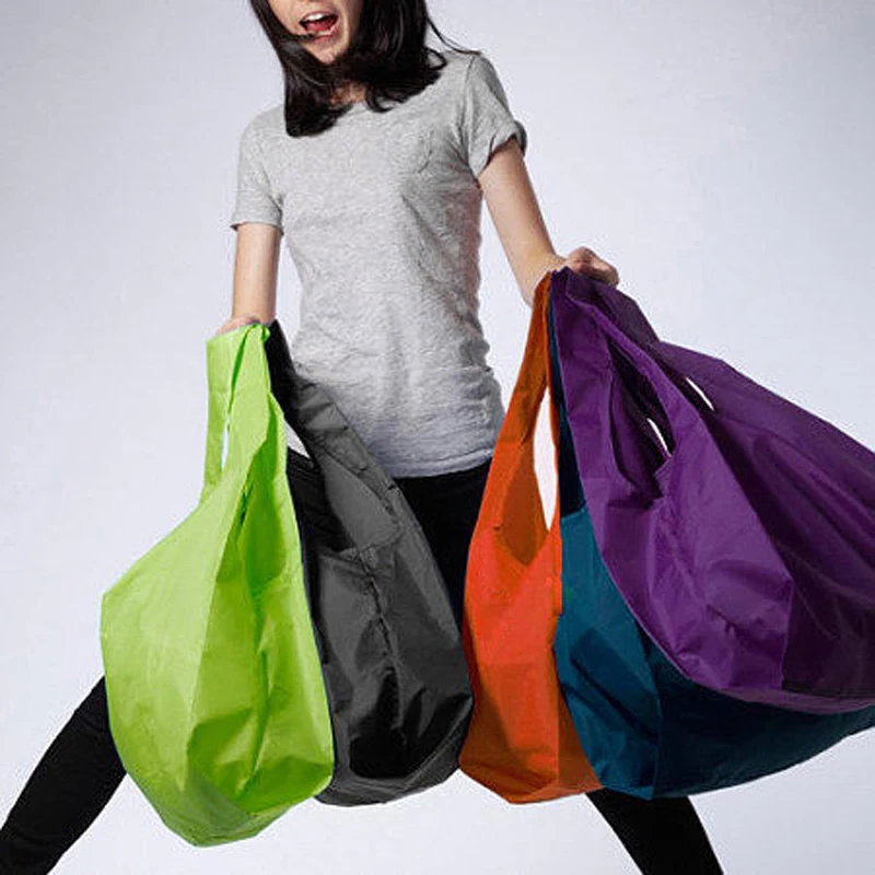Многоразовая сумка Eco Shopper. Нейлоновая сумка шоппер. Складной шоппер Bag. Тяжелая сумка. Мешок покупки купить