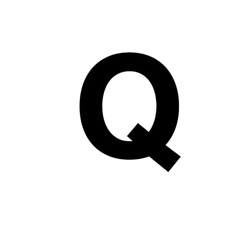 Q Унисекс, золото, серебро, цвет, A-Z, 26 букв, первоначальное имя, кольца для мужчин и женщин, геометрический сплав, креативные кольца на палец, ювелирные изделия - Цвет основного камня: Q