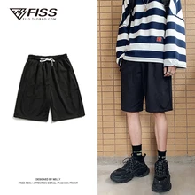 Летняя новая волна Мужская однотонная эластичная лента пять точек носить студенческие дикие Harajuku повседневные шорты Уличная одежда