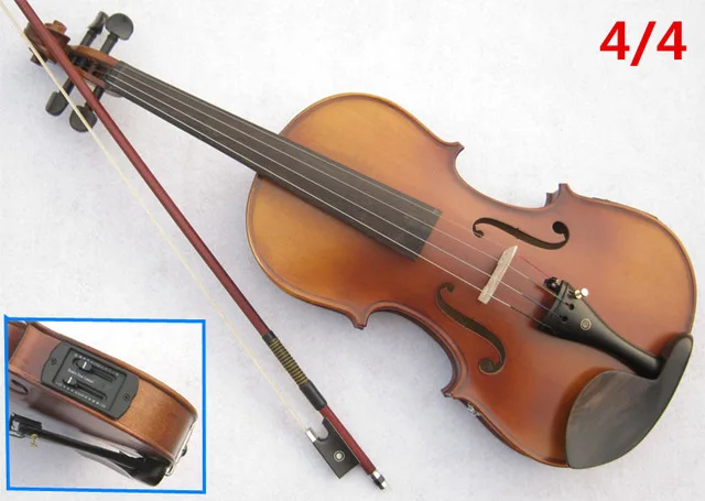 A set of Electric Spruce violin 4/4 violin handcraft violino Musical Instruments with Pickup violin rosin case violin bow A set of Electric Spruce violin 4/4 violin handcraft violino Musical Instruments with Pickup violin rosin case violin bow