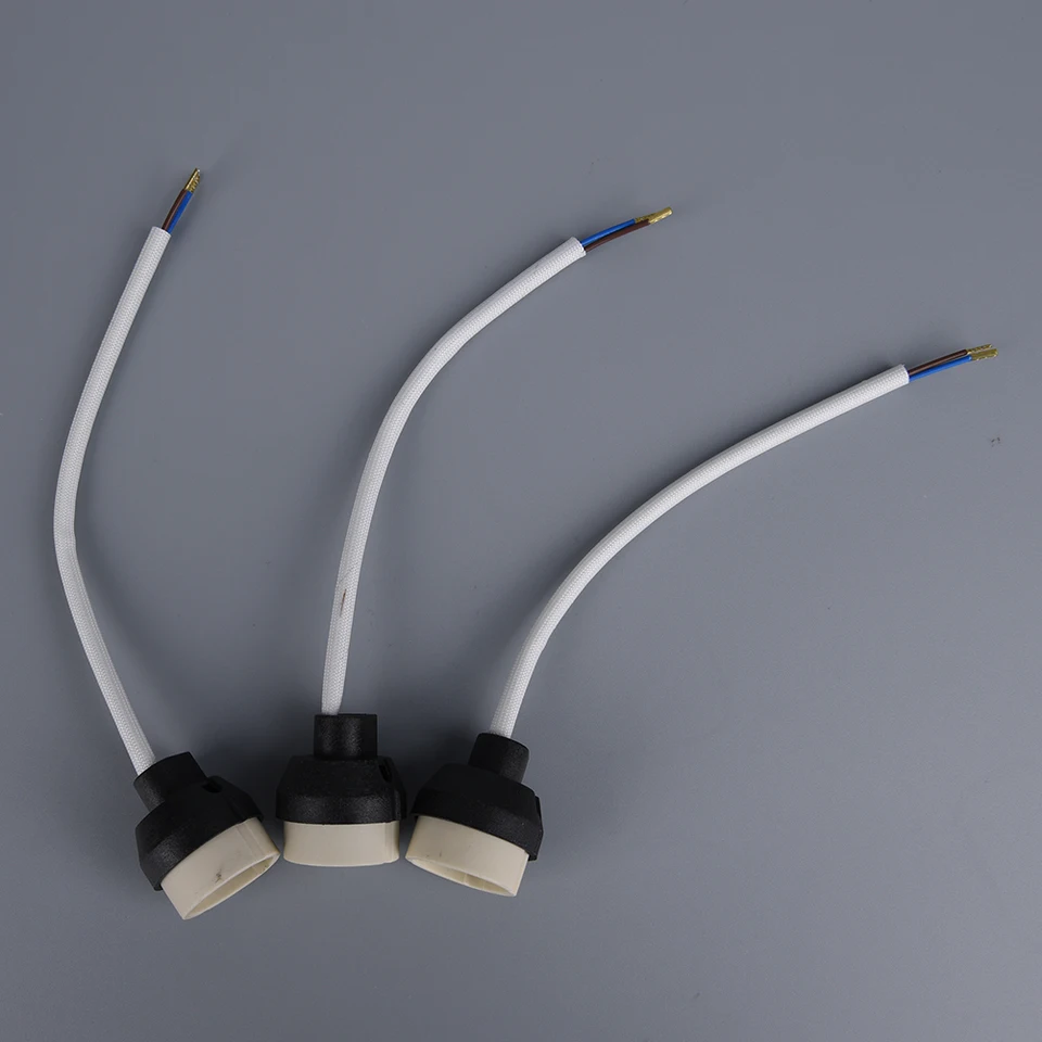 6p GU10 Socket Lamp Holder base Ceramic Wire Connector