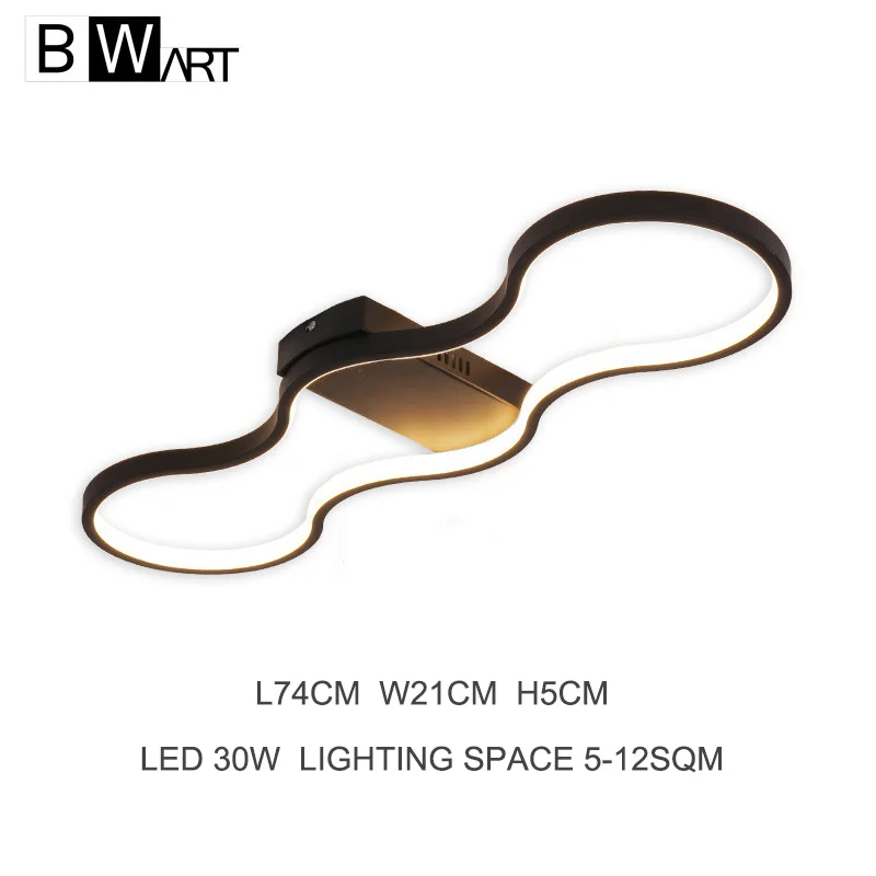 BWART современные светодиодные потолочные лампы для кухни, ванной комнаты, коридора, прохода, потолочная лампа с дистанционным управлением, простой креативный дизайн, внутреннее освещение