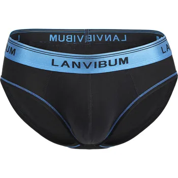 

Men's Brief Underpants Men Breathable Soft Cotton Underwear Shorts Slips Cueca U Convex Male Panties Bright Color Underwear Men