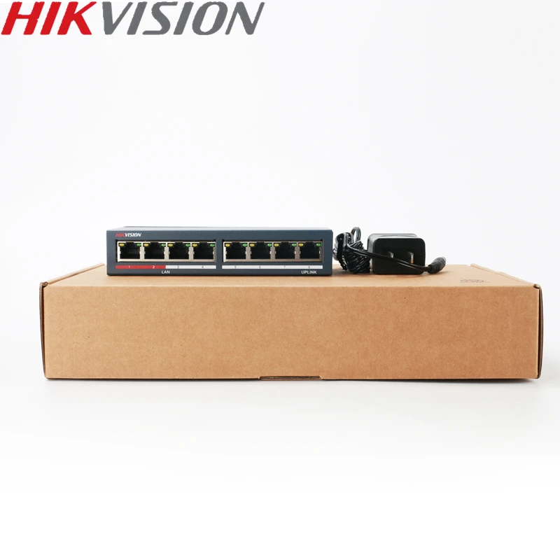 Hikvision DS 3E0108 E Неуправляемый коммутатор без PoE 8 портов 10/100 Мбит/с адаптивный