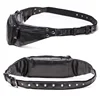 CONTACT'S Genuine Leather men waist bag cell phone bag for the belt sac banana homme travel crossbody bags male fanny pack black ► Photo 3/6