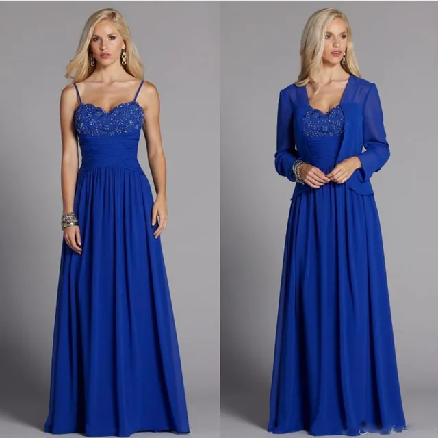 Royal Blue Plus Size Mother Of The Groom Bride Dresses A ...