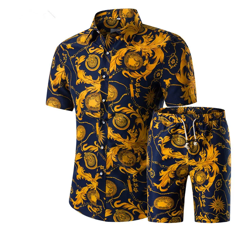 Мужская летняя рубашка с коротким рукавом и принтом 2017|men new shirt|short sleeve shirtmen short shirt
